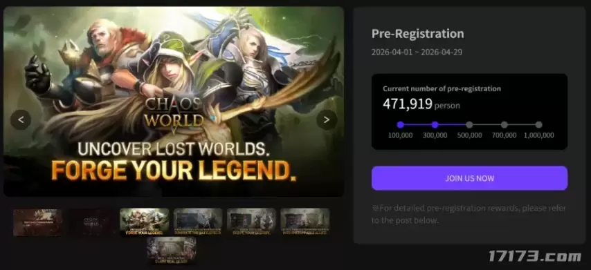 端游IP开发！手游新作《魔狱军团W》的预注册人数已突破47万