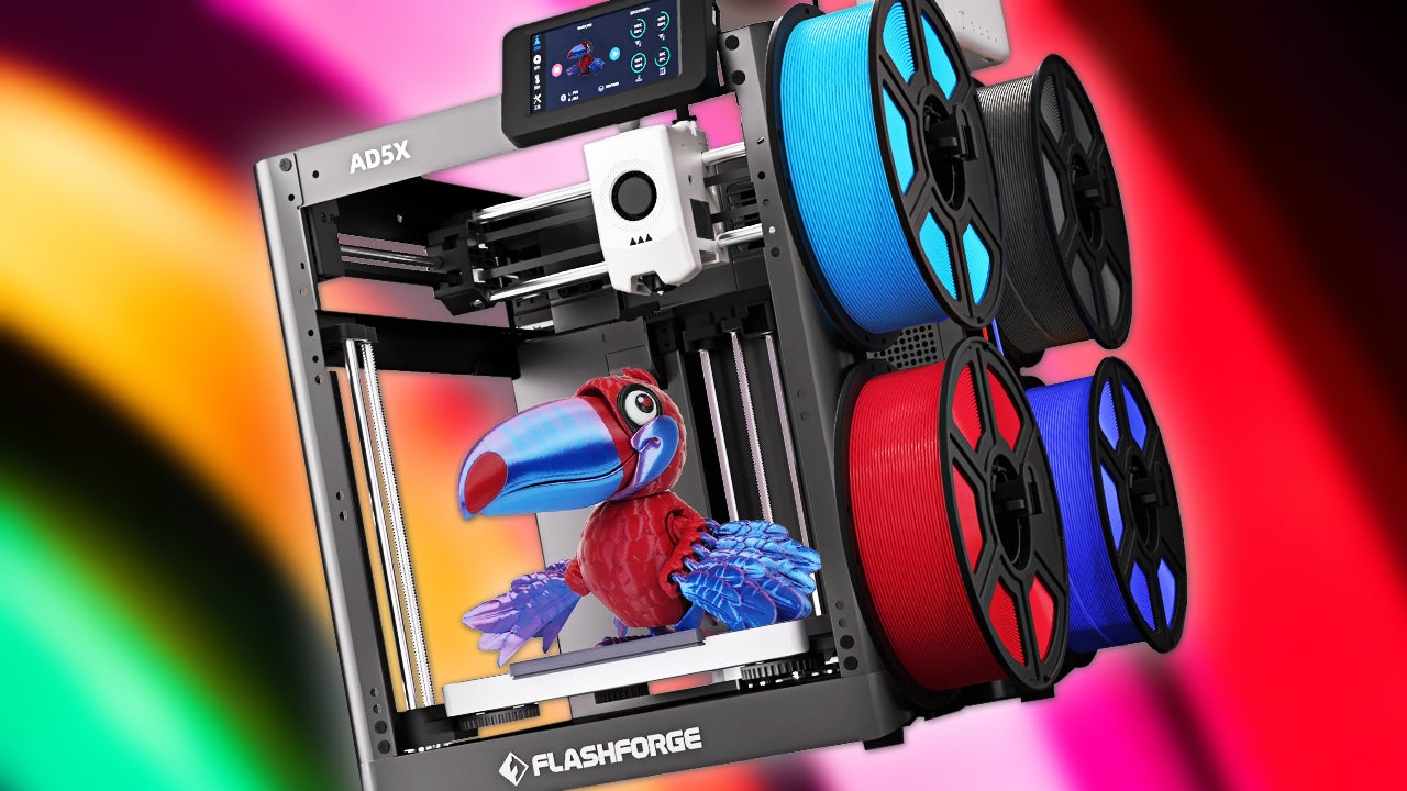 FlashForge AD5X 是 300 美元以下最出色的多材料与多色 3D 打印机之一