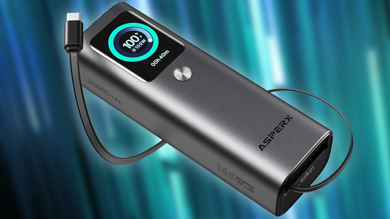 可登机 AsperX 20000mAh 165W 移动电源大促：叠加 50 美元优惠券后仅需 39.99 美元
